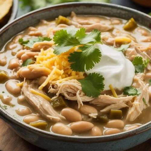 creamy white chicken chili one pot
