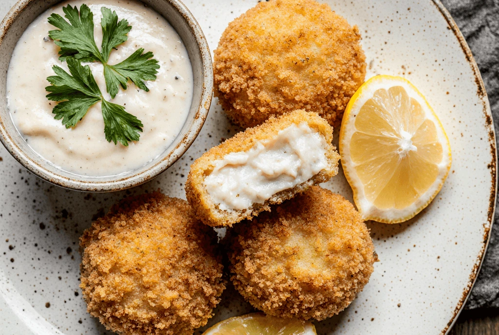 Crispy Fish Croquettes with Homemade Tartar Sauce