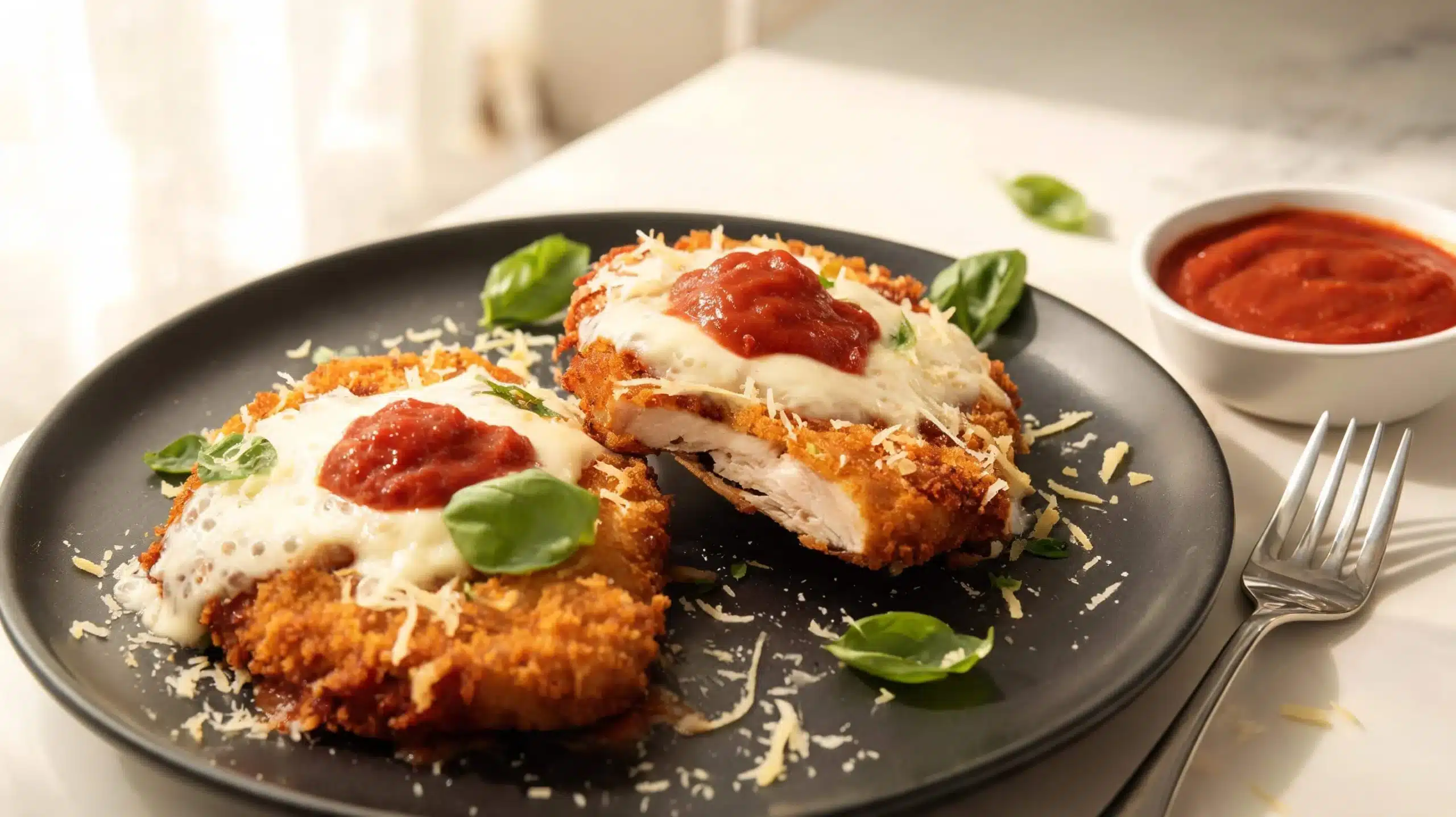 Air Fryer Chicken Parmesan (Crispy, Juicy & Easy in 20 Minutes)